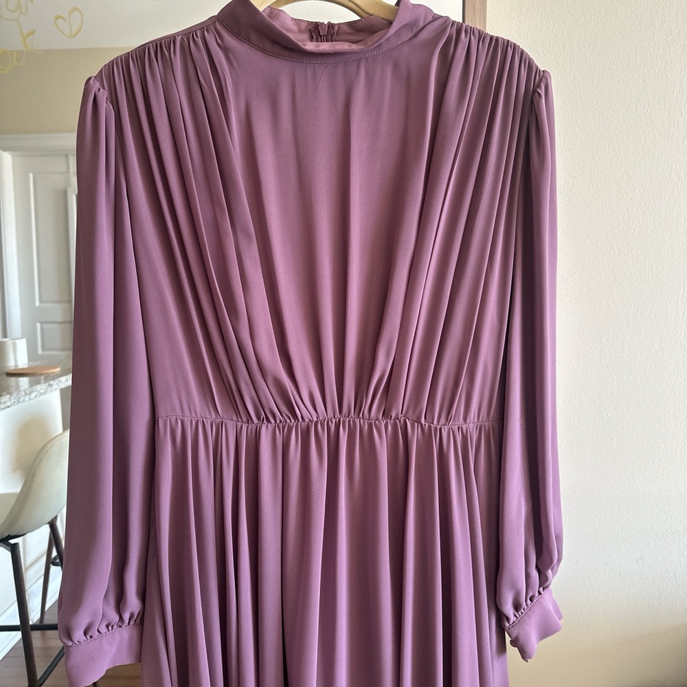 Vintage Purple Women's Maxi Dress Eid Ramadan Modest Dress - Picture 3 of 4